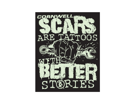 Picture of Scars are Tattoos with Better Stories Decal - 10pk (CGD10SBS)